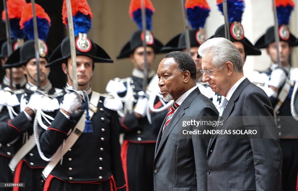 ITALY-SAFRICA-MONTI-MOTLANTHE