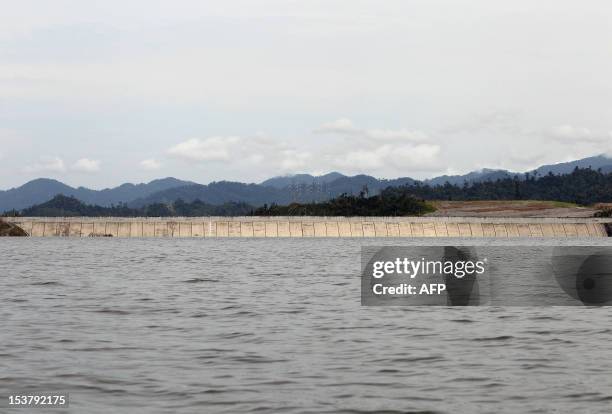 Malaysia-energy-dam-Bakun-environment,FEATURE by M. Jegathesan This picture taken on September 21, 2011 shows a general view of the Bakun...