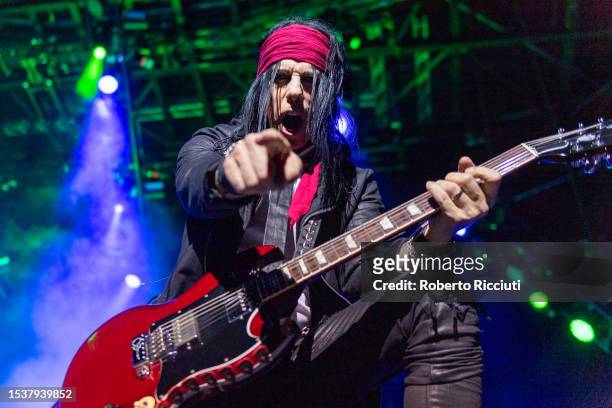 Tommy Henriksen of Hollywood Vampires performs on stage at The OVO Hydro on July 12, 2023 in Glasgow, Scotland.