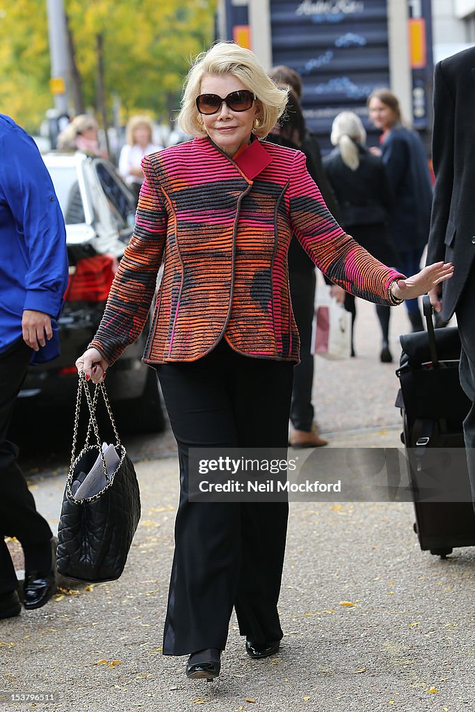 Joan Rivers Sighting in London - October 9, 2012