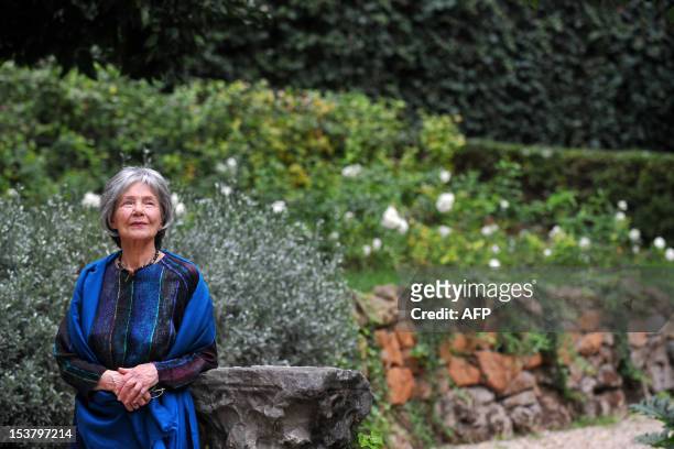 French actress Emmanuelle Riva poses during a photocall for 'Amour' on October 9, 2012 in Rome. 'Amour' a film by Austrian film director Michael...
