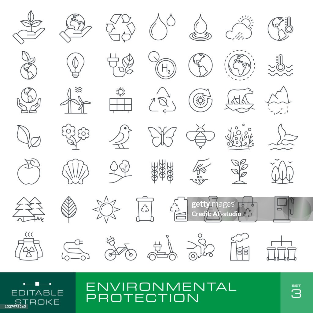 Environmental Conservation 3 - Editable Stroke