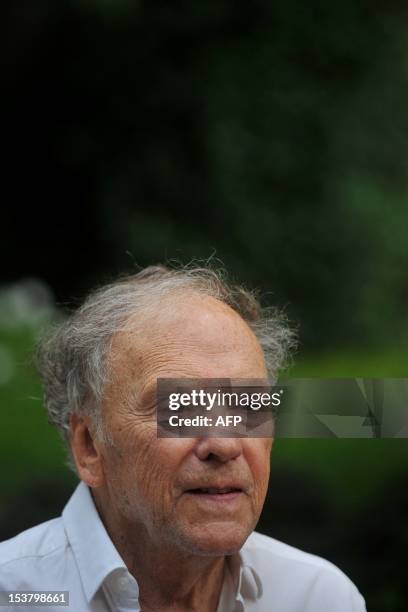 French actor Jean-Louis Trintignant poses during a photocall for 'Amour' on October 9, 2012 in Rome. 'Amour' a film by Austrian film director Michael...