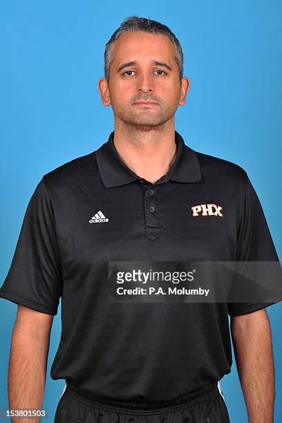 Igor Kokoskov assistant coach of the Phoenix Suns poses for a photo during Media Day on October 1, 2012 at U.S. Airways Center in Phoenix, Arizona....
