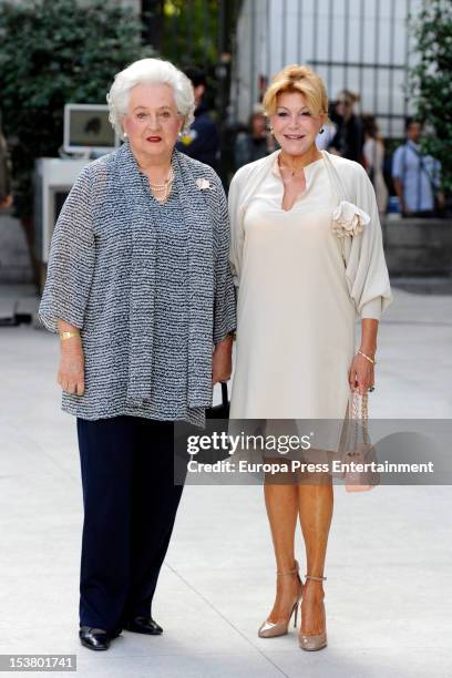 Princess Pilar of Spain attends Museum Thyssen Bornemisza 20th anniversary event hosted by carmen 'Tita' Cervera on October 8, 2012 in Madrid, Spain.