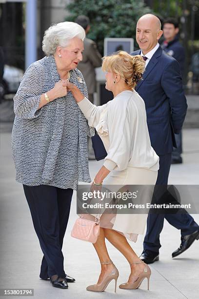 Princess Pilar of Spain attends Museum Thyssen Bornemisza 20th anniversary event hosted by carmen 'Tita' Cervera on October 8, 2012 in Madrid, Spain.