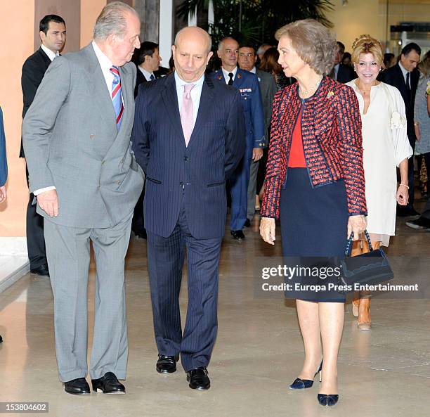 King Juan Carlos of Spain, Jose Ignacio Wert, Queen Sofia of Spain and Carmen Thyssen-Bornemisza attend Museum Thyssen Bornemisza 20th anniversary...