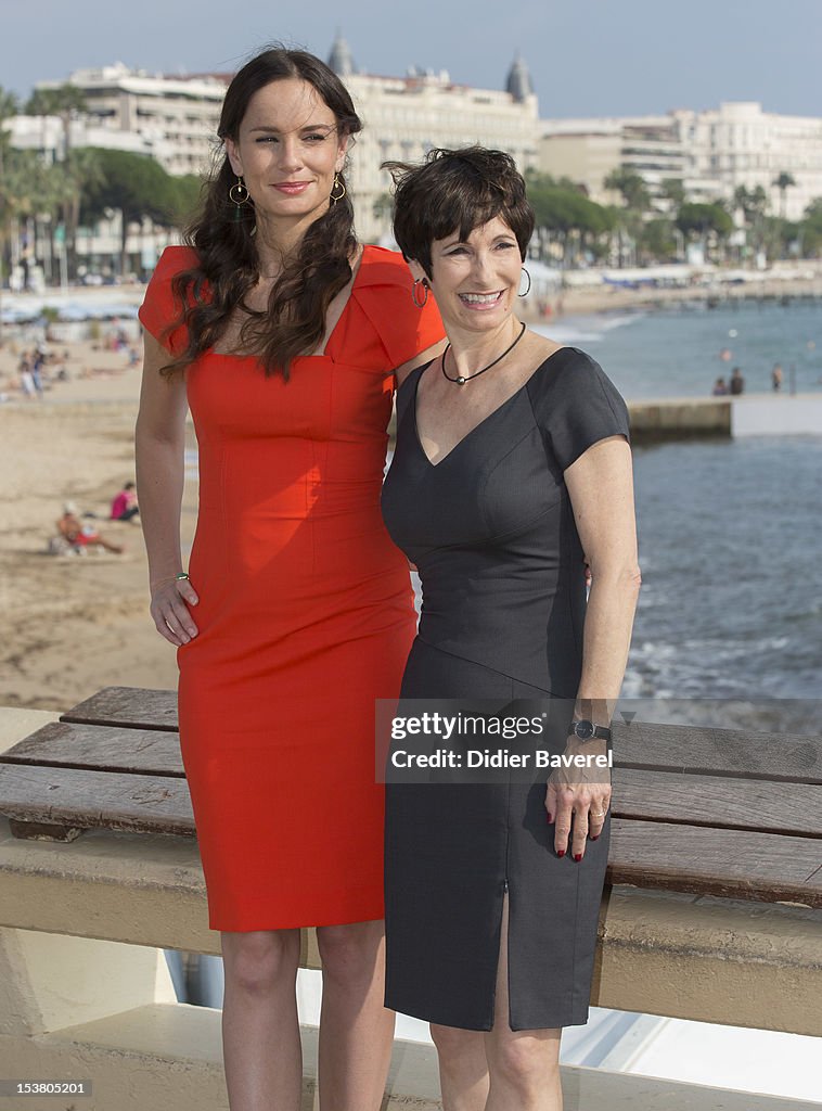 Sarah Wayne Callies and Executive Producer Gale Anne Hurd pose during