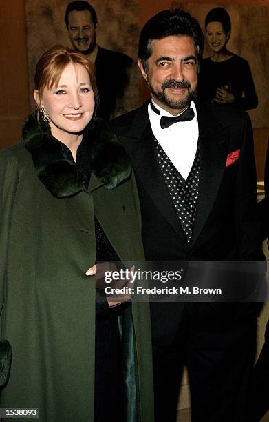 Actor Joe Mantegna and his wife Arlene attend the Gala Event Honoring columnist Army Archerd's 50th year at Daily Variety April 26, 2002 in Beverly...