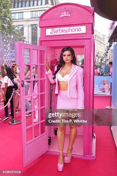 Guest attends The European Premiere Of "Barbie" at Cineworld Leicester Square on July 12, 2023 in London, England.