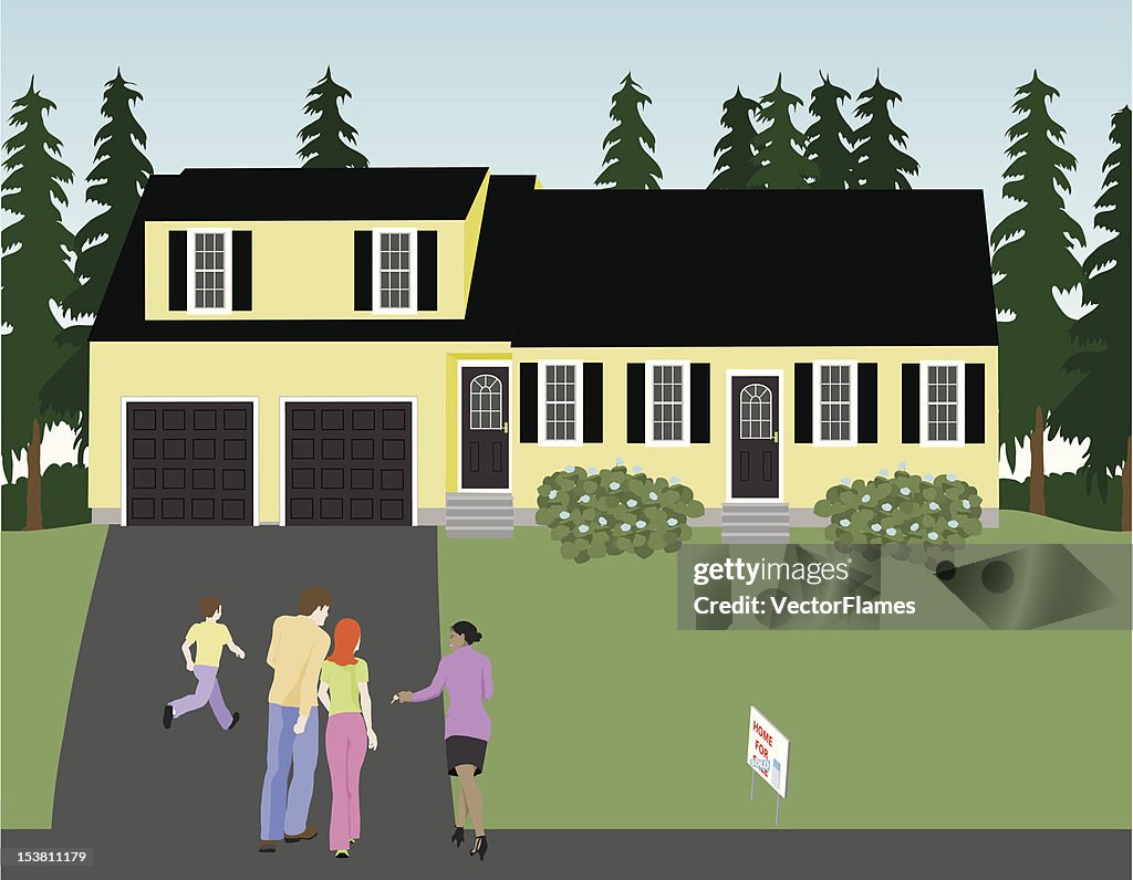 Real Estate Agent Shows House