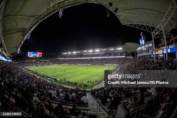 Dignity Health Sports Park. LA Galaxy vs Sporting Kansas City during a game between Sporting Kansas City and Los Angeles Galaxy at Dignity Health...
