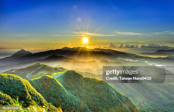 sun rise - taiwan stock pictures, royalty-free photos & images