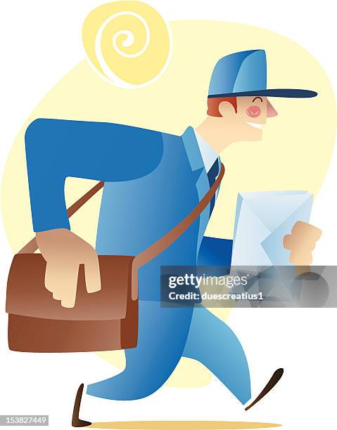 Mailman Path 39 Mailman Walking Cartoon Stock Photos, High-Res Pictures, and Images ...