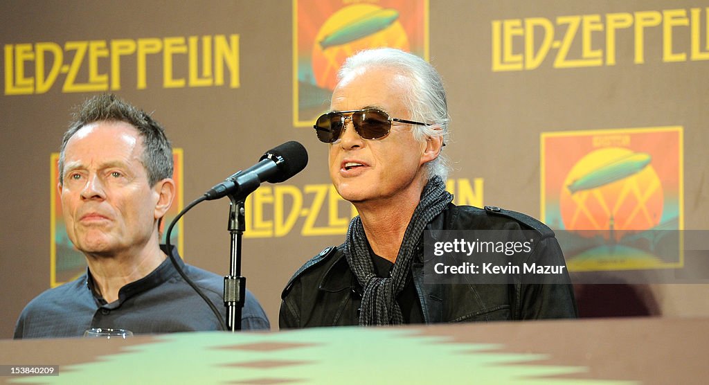 Led Zeppelin Celebration Day Press Conference