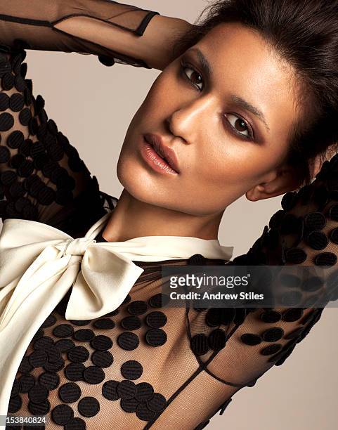 Actress Julia Jones is photographed for Self Assignment on August 2, 2011 in Santa Monica, California.