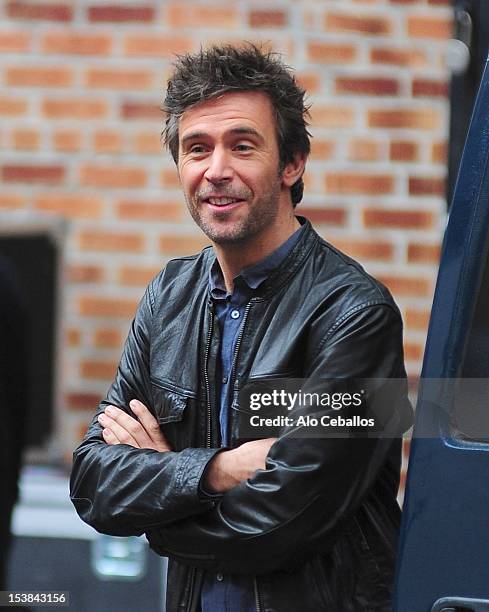 Jack Davenport are seen on the set of "Smash" on October 9, 2012 in New York City.