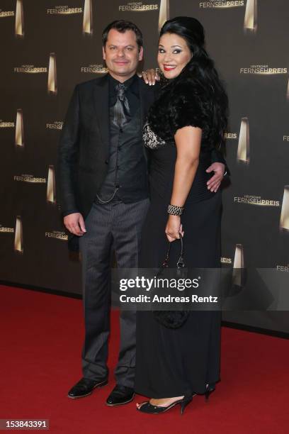 Ingo Appelt and Sonia arrive for the German TV Award 2012 at Coloneum on October 2, 2012 in Cologne, Germany.