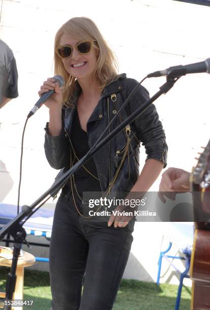 Recording artist Emily Haines of Metric performs at 98.7FM Party Penthouse Presents Metric In Concert at The Historic Hollywood Tower on October 9,...