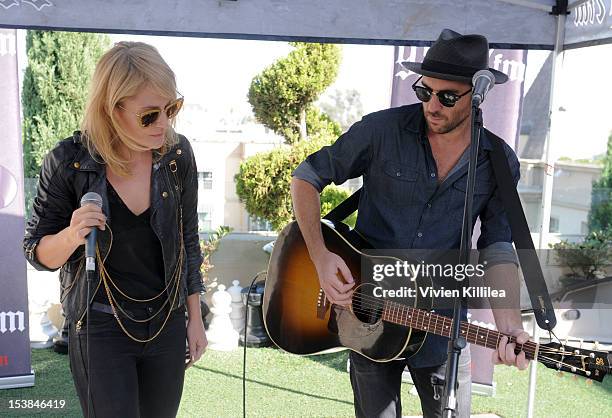 Recording artists Emily Haines and James Shaw of Metric perform at 98.7FM Party Penthouse Presents Metric In Concert at The Historic Hollywood Tower...