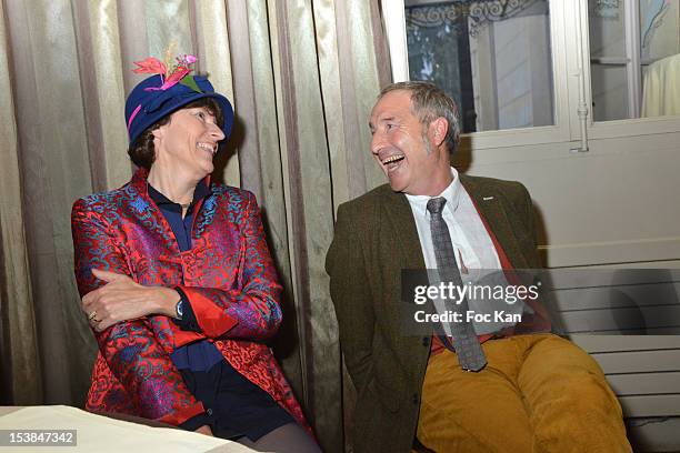 Silence Ca Pousse" TV presenters Noelle Breham and Stephane Marie attend the 'Silence Ca Pousse' 10th Anniversary hosted by France 5 TV at the...