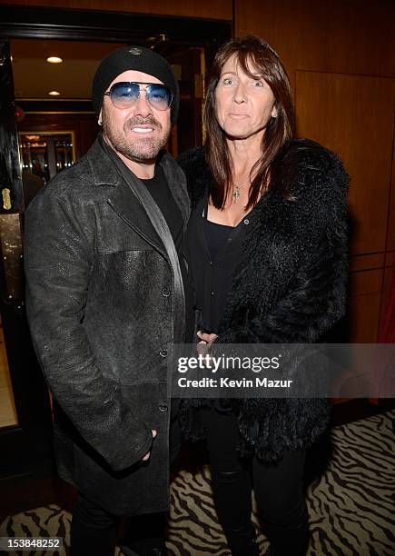 Jason Bonham and Jan Charteris attend the after party for "Led Zeppelin: Celebration Day" at Monkey Bar on October 9, 2012 in New York City. The film...