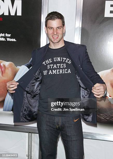 Tim Morehouse attends the "Here Comes The Boom" premiere at AMC Loews Lincoln Square on October 9, 2012 in New York City.