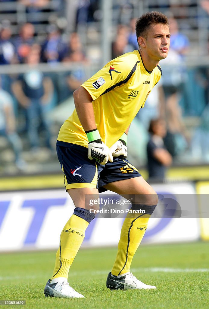 Nicola Leali goalkeeper of Virtus Lanciano looks on during the Serie