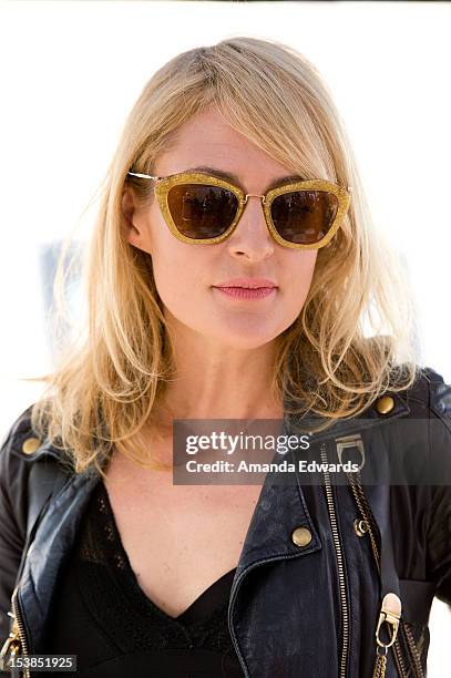 Singer Emily Haines of the band Metric poses after performing onstage at the 98.7FM Party Penthouse at The Historic Hollywood Tower on October 9,...