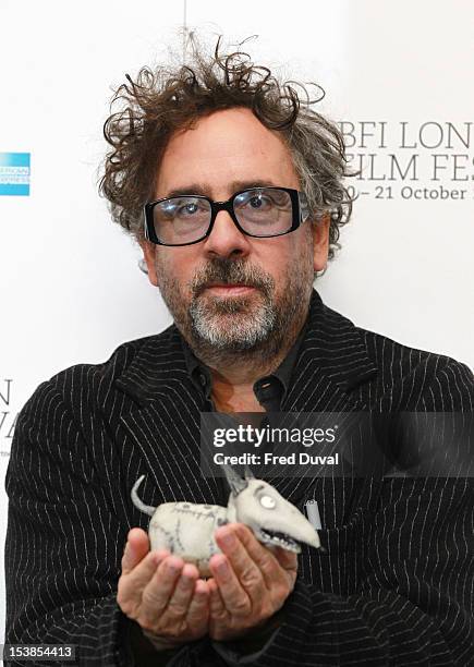 Tim Burton attends the Photocall for 'Frankenweenie' at the BFI London Film Festival at Corinthia Hotel London on October 10, 2012 in London, England.