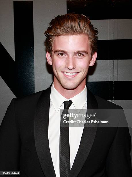 Model RJ King attends Chanel Bijoux de Diamant 80th Anniversary on October 9, 2012 in New York City.