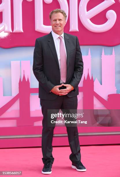 Will Ferrell attends the "Barbie" European Premiere at Cineworld Leicester Square on July 12, 2023 in London, England.