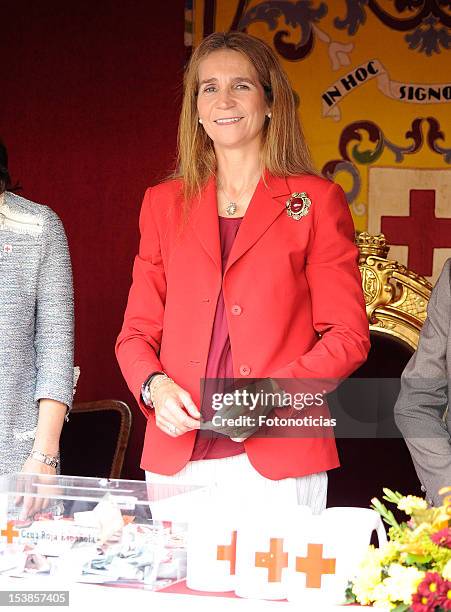 Princess Elena of Spain attends the Red Cross Fundraising Day 2012 at the Puerta del Sol on October 10, 2012 in Madrid, Spain.