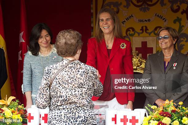 Princess Elena of Spain attends Red Cross Fundraising Day 2012 on October 10, 2012 in Madrid, Spain.