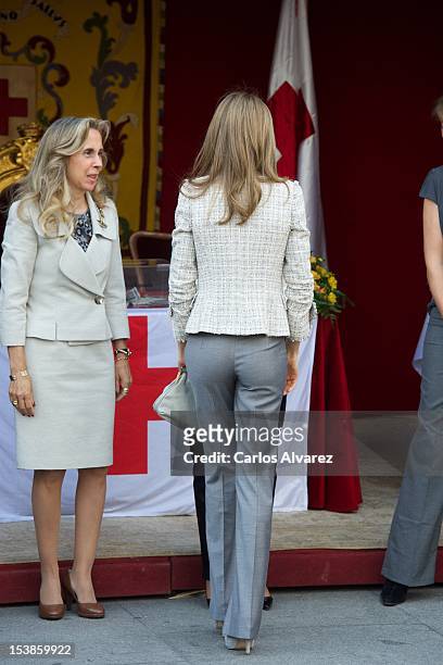 Princess Letizia of Spain attends Red Cross Fundraising Day 2012 on October 10, 2012 in Madrid, Spain.