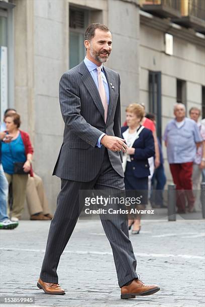 Prince Felipe of Spain attends Red Cross Fundraising Day 2012 on October 10, 2012 in Madrid, Spain.