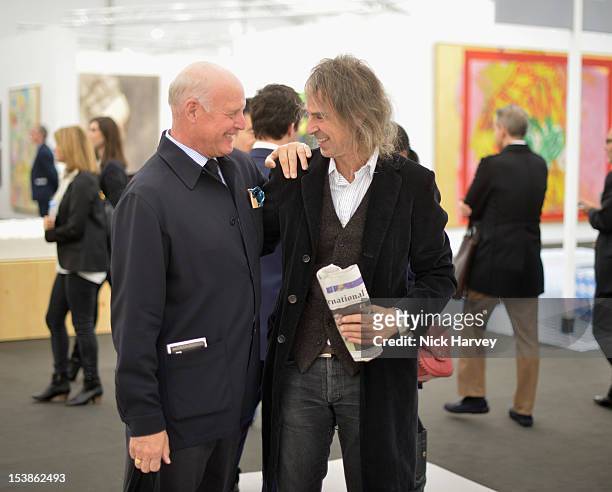Dr Jack Lane and Ivor Braka attend the VIP preview of Frieze Art Fair on October 10, 2012 in London, England.