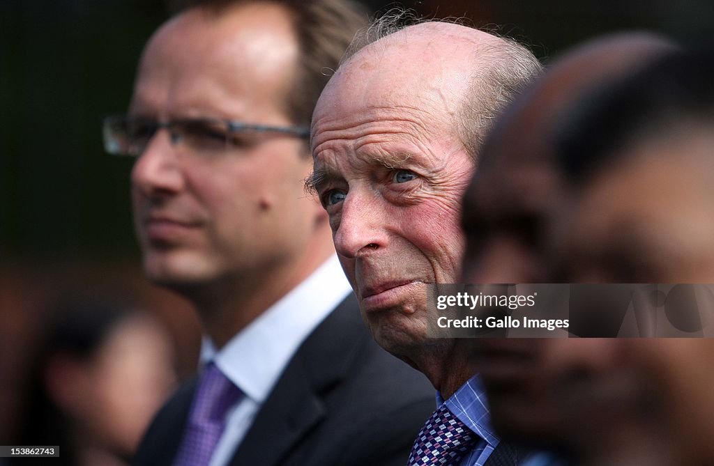 Duke Of Kent Visits The Wheelchair Tennis Clinic In Johannesburg, South Africa