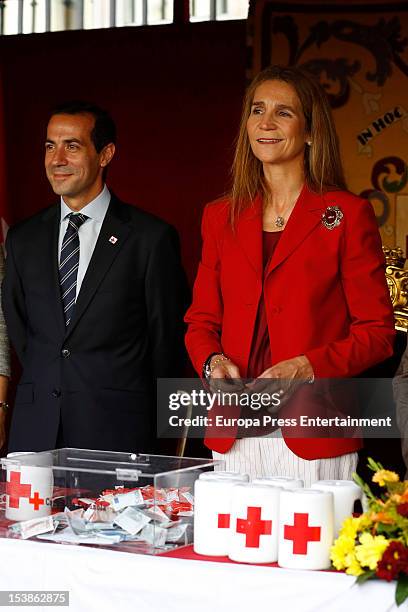 Princess Elena of Spain attends Red Cross Fundraising Day on October 10, 2012 in Madrid, Spain.