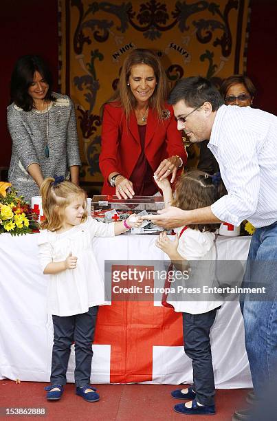Princess Elena of Spain attends Red Cross Fundraising Day on October 10, 2012 in Madrid, Spain.