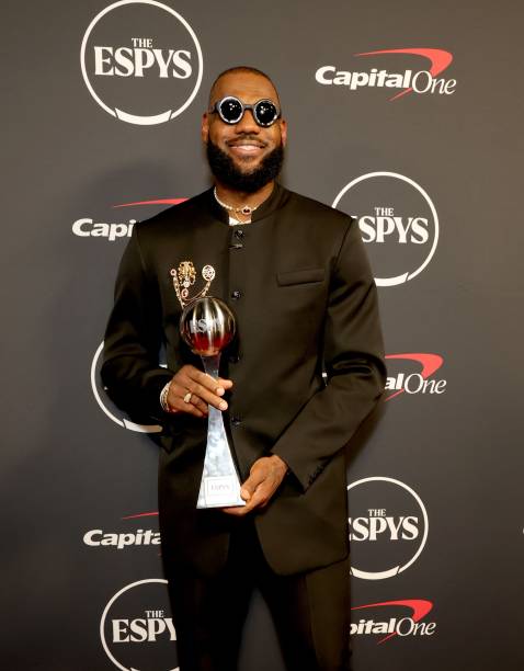 LeBron James, winner of Best Record-Breaking Performance, attends The 2023 ESPY Awards at Dolby Theatre on July 12, 2023 in Hollywood, California.