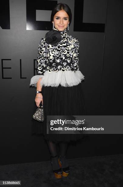 Miroslava Duma attends Chanel Bijoux de Diamant 80th Anniversary on October 9, 2012 in New York City.