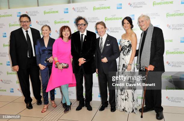 Executive Producer Don Hahn, Catherine O'Hara, Festival Director Clare Stewart, director Tim Burton, Martin Short, producer Allison Abbate and Martin...