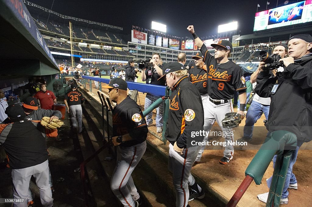 Texas Rangers vs Baltimore Orioles, 2012 American League Wild Card Playoff