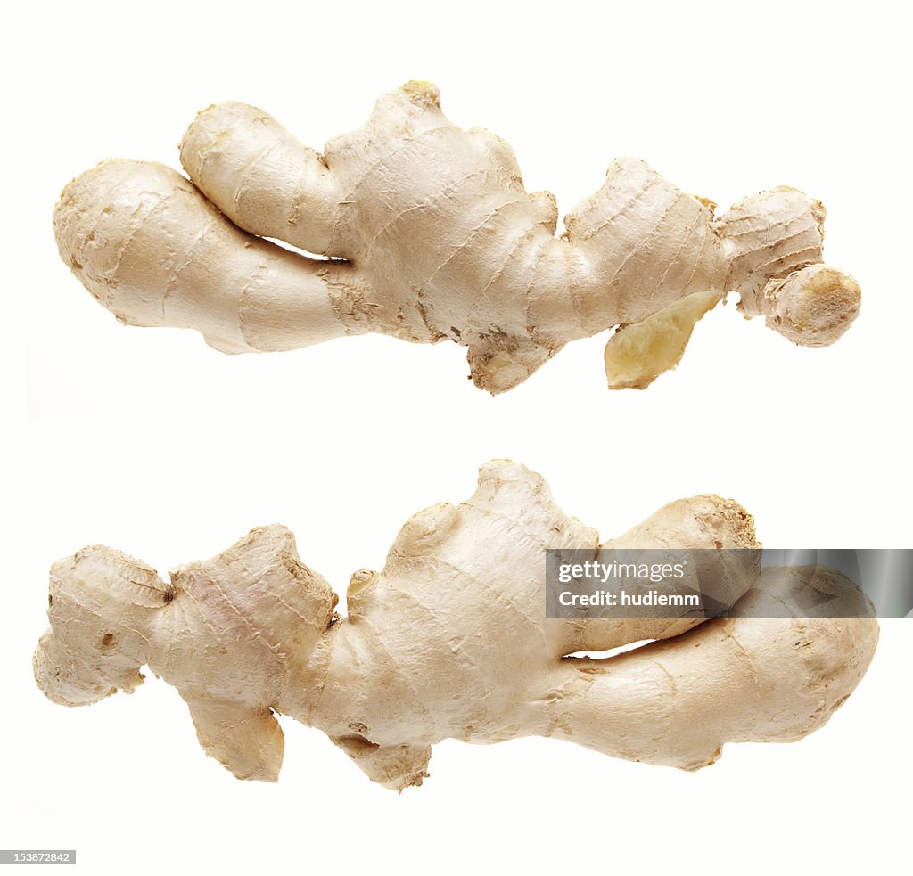 Ginger root isolated on white background (XXXL)