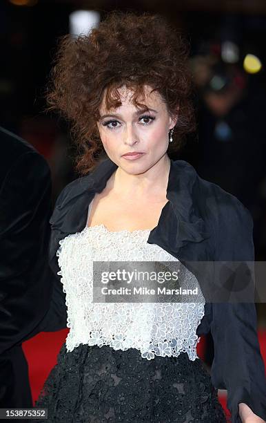 Helena Bonham Carter attends the Premiere of 'Frankenweenie' at the opening of the BFI London Film Festival at Odeon Leicester Square on October 10,...