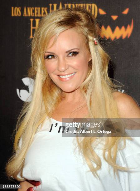 Personality Bridget Marquardt arrives for the 4th Annual Los Angeles Haunted Hayride "The Congregation" held at Griffith Park on October 7, 2012 in...