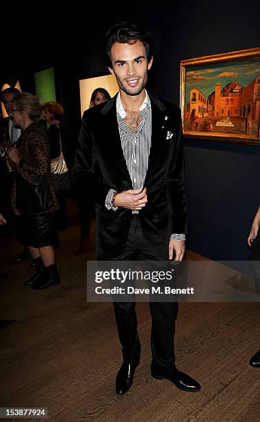 Mark-Francis Vandelli attends as Christie's and Vanity Fair host The Contemporary Art Party at Christie's King Street on October 10, 2012 in London,...