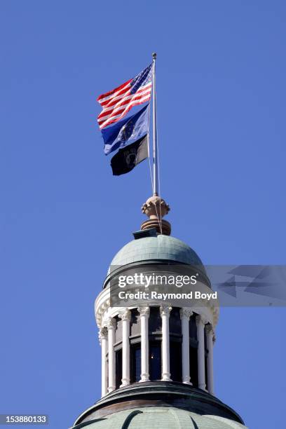 The crown of the Indiana State Capitol Building, in Indianapolis, Indiana on SEPTEMBER 30, 2012.