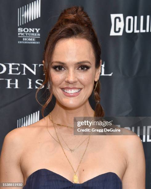 Erin Cahill attends the Screening Of Sony Pictures Home Entertainment's "Resident Evil: Death Island" at The London West Hollywood at Beverly Hills...